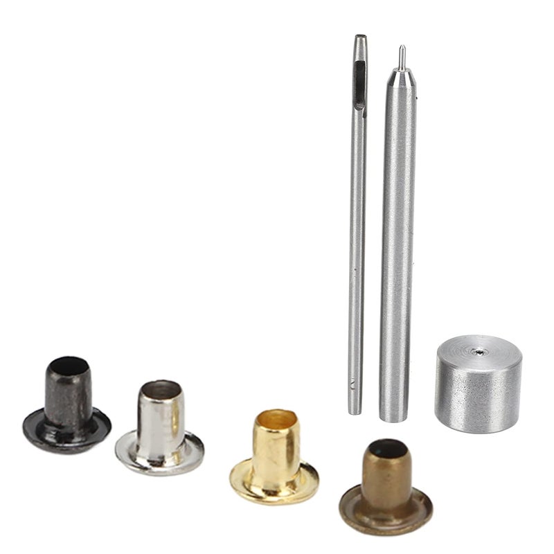 Chazcool Grommets Tool Metal Eyelets Kit, 2mm Mini Grommets Copper Metal Grommet Kit with 3pcs Install Tool Kit and Storage Box, Eyelets and Grommets for Shoes Clothes Crafts Bag Project - Image 5